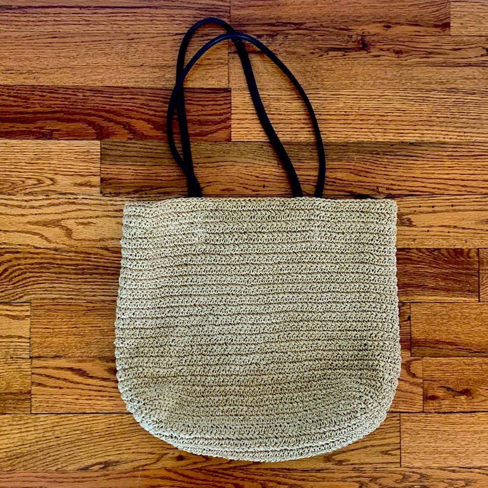Eddie Bauer Straw Woven Rattan Shoulder Bag